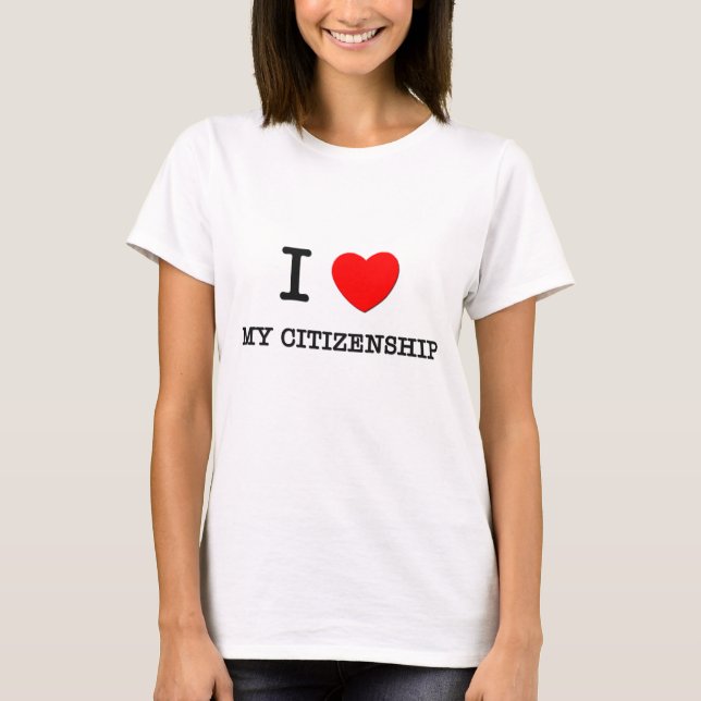 T-shirt J'aime ma citoyenneté (Devant)