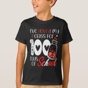 T-shirt J'aime ma classe pour 100 jours professeur Valent