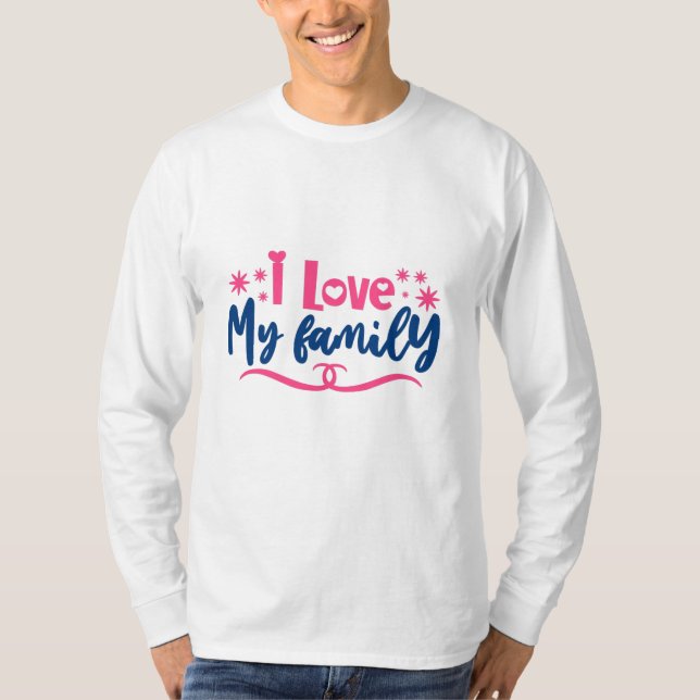 T-shirt J'aime ma famille (Devant)