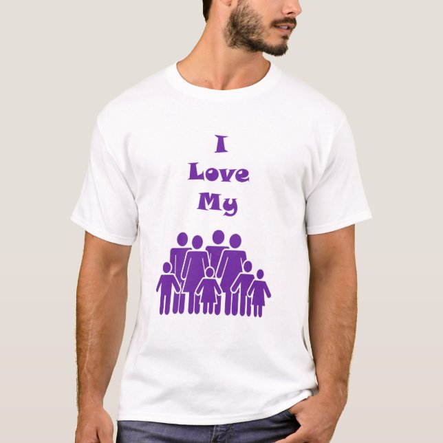 T-shirt J'aime ma famille (Devant)
