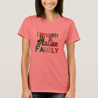 T-shirt J'Aime Ma Famille Italienne