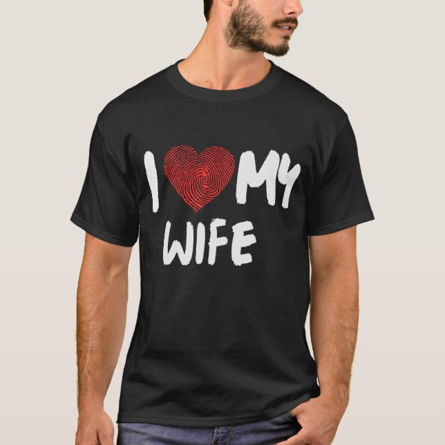 T-shirt J'aime ma femme (Devant)