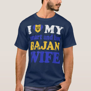 T-shirt J'aime ma femme bajan intelligente et chaude