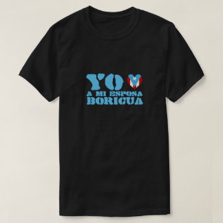 T-shirt J'aime ma femme Boricua
