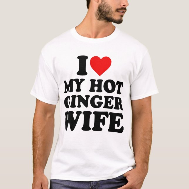 T-shirt J'Aime Ma Femme De Gingembre (Devant)