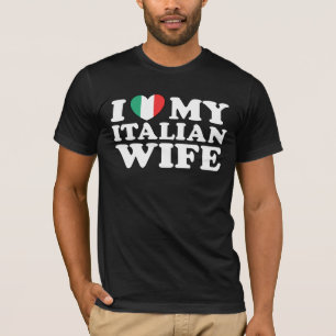 T-shirt J'Aime Ma Femme Italienne