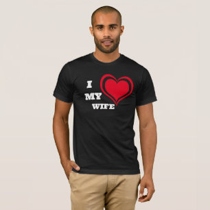T-shirt J'Aime Ma Femme Personnalisée
