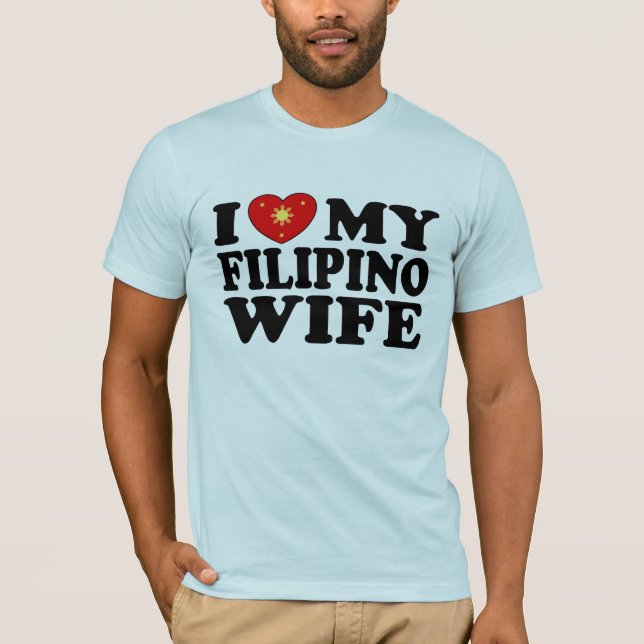 T-shirt J'Aime Ma Femme Philippine (Devant)