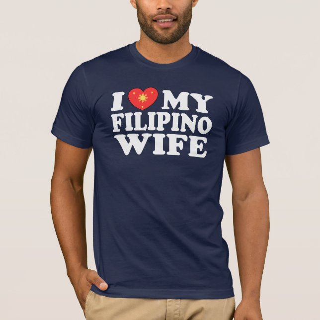 T-shirt J'Aime Ma Femme Philippine (Devant)