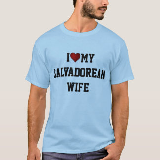 T-SHIRT J'AIME MA FEMME SALVADORÉENNE
