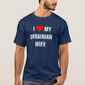 T-shirt J'aime ma femme ukrainienne