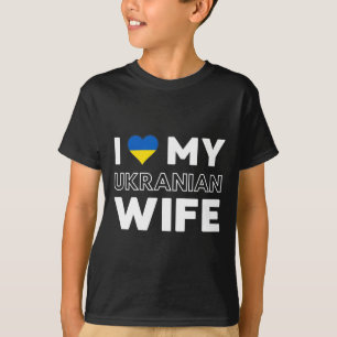 T-shirt J'aime ma femme ukrainienne