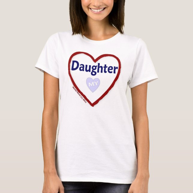 T-shirt J'aime ma fille (Devant)