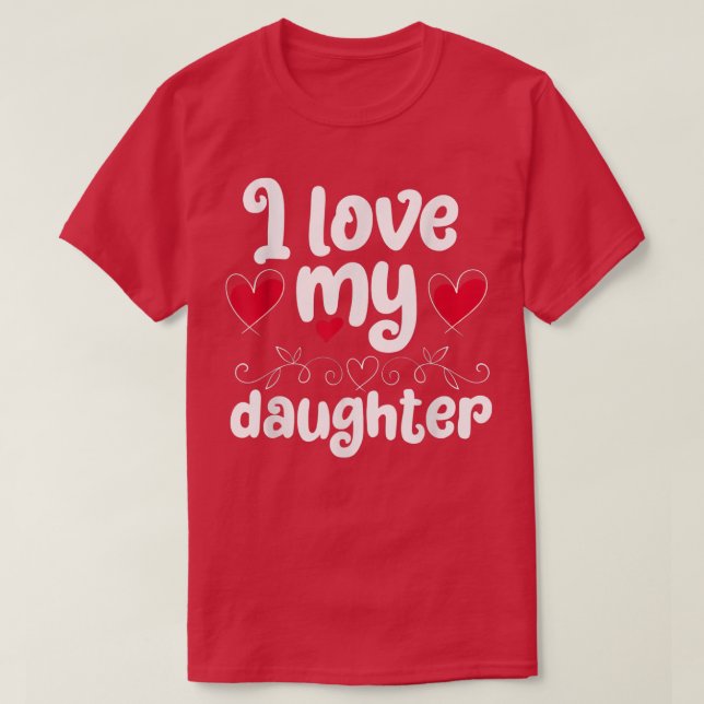 T-shirt J'Aime Ma Fille (Design devant)
