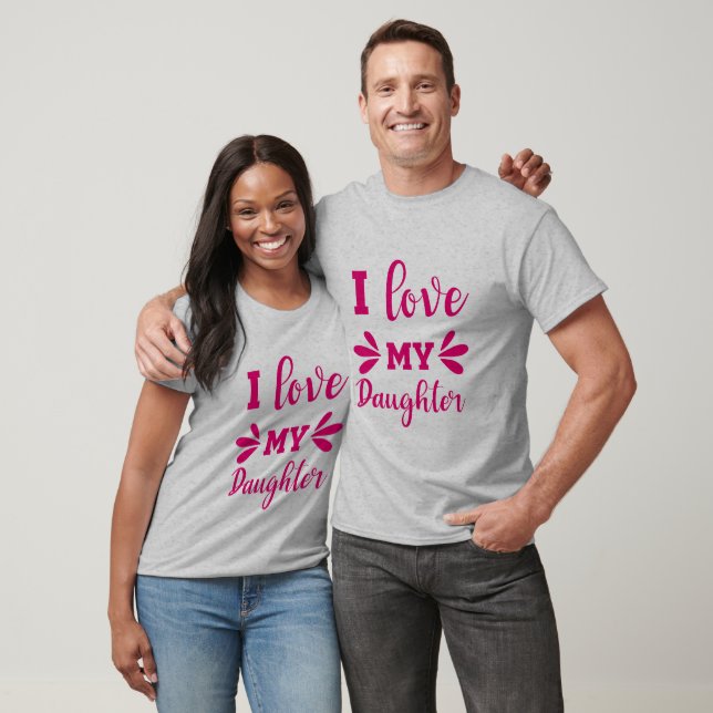 T-shirt J'aime ma fille (Unisexe)