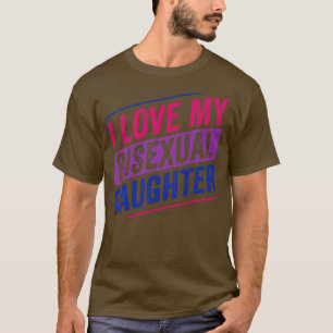T-shirt J'aime ma fille bisexuelle Bi Pride LGBT