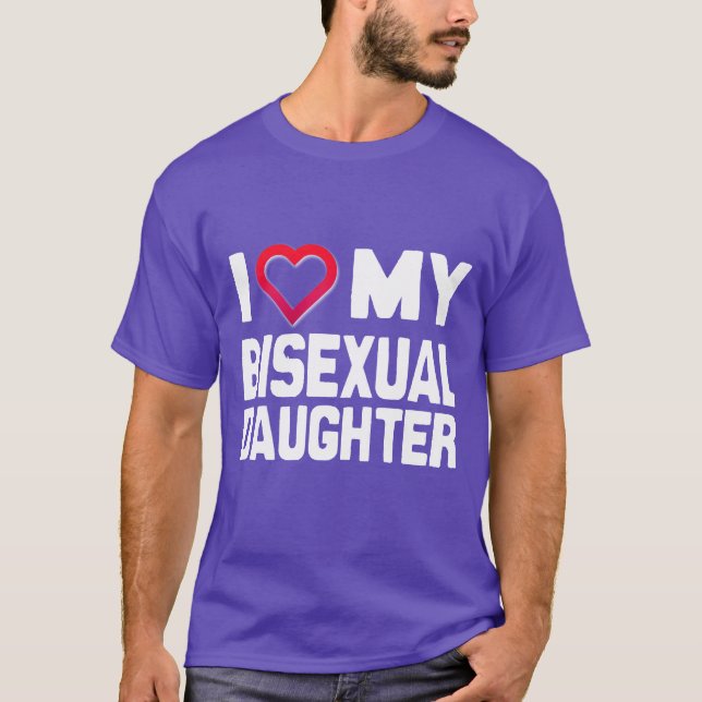 T-shirt J'AIME MA FILLE BISEXUELLE - -.png (Devant)