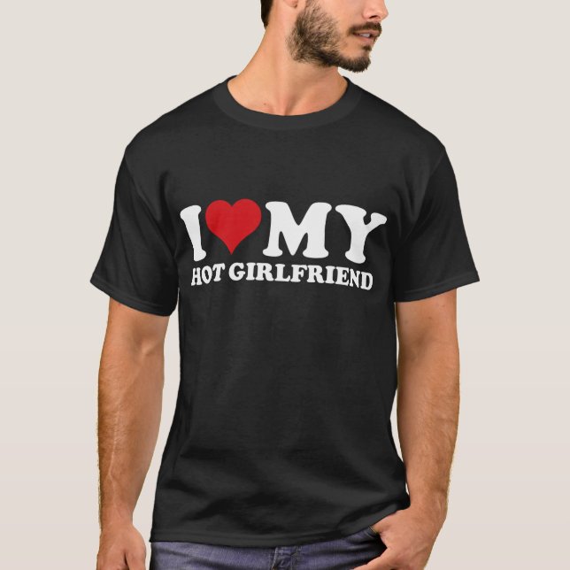 T-shirt J'Aime Ma Fille Chaude Je Coeur Ma Fille Chaude (Devant)