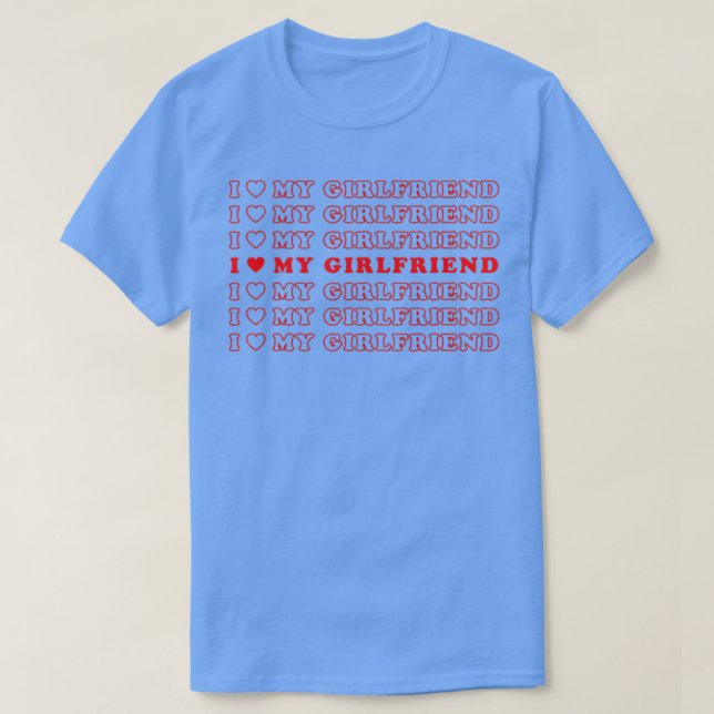 T-shirt J'Aime Ma Fille Je Coeur Ma Fille Chaude GF (Design devant)