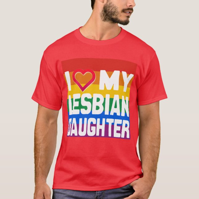 T-shirt J'AIME MA FILLE LESBIENNE - -.png (Devant)