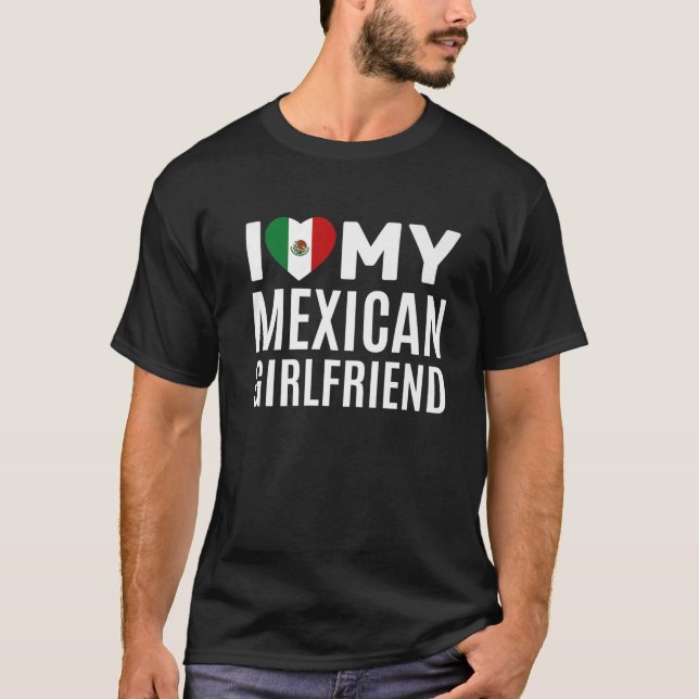 T-shirt J'Aime Ma Fille Mexicaine (Devant)
