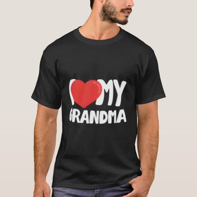 T-shirt J'Aime Ma Grand-Mère (Devant)
