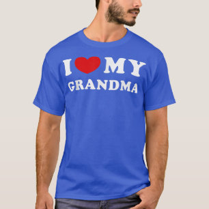T-shirt J'aime ma grand-mère, j'adore ma grand-mère 
