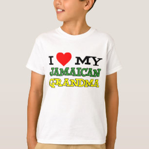 T-shirt J'Aime Ma grand-mère jamaïcaine