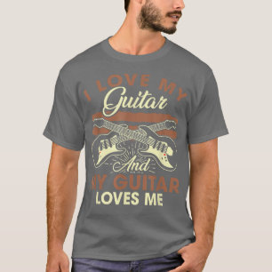 T-shirt J'Aime Ma Guitare Et Ma Guitare M'Aime Musicale Da