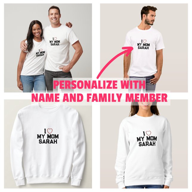 T-shirt J'aime ma maman (I Love My Mom T-Shirt)