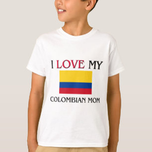 T-shirt J'aime ma maman colombienne