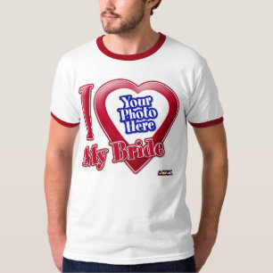 T-shirt J'aime ma mariée - Photo