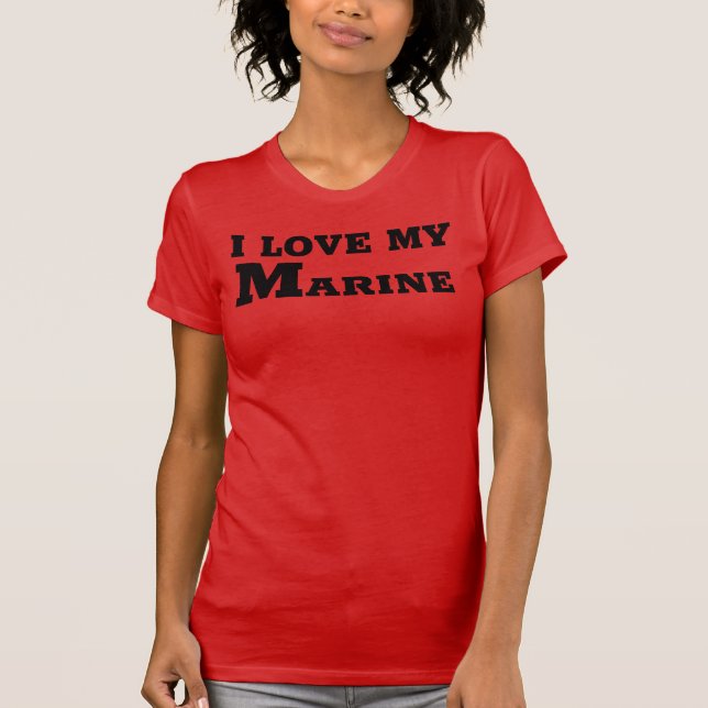 T-SHIRT J'AIME MA MARINE (Devant)