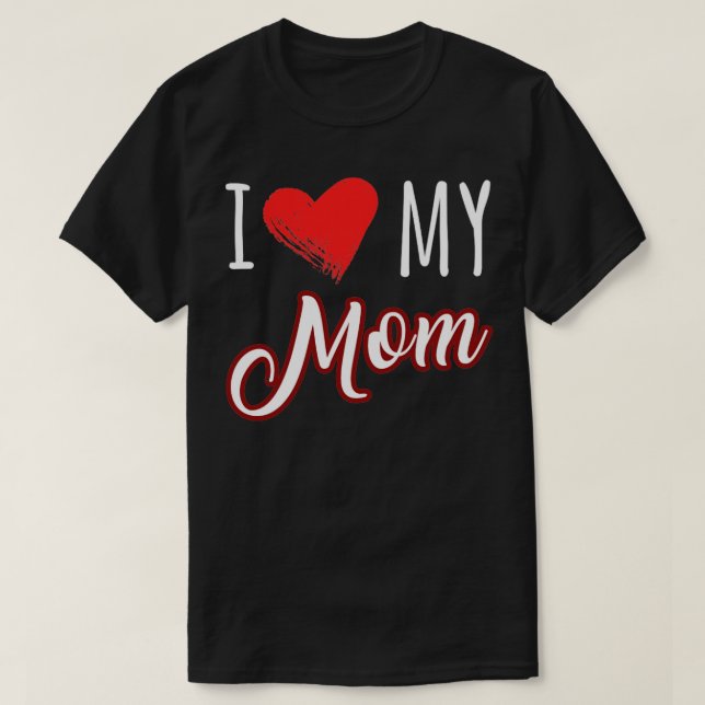 T-shirt j'aime ma mère (Design devant)