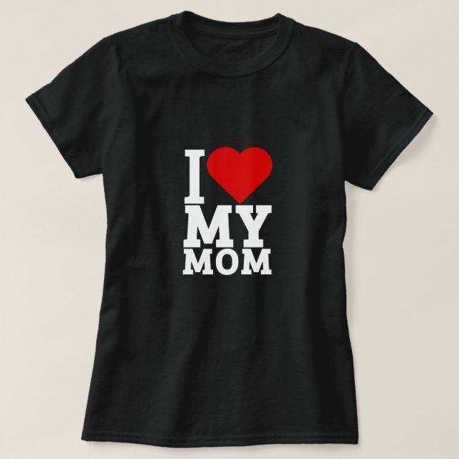 T-shirt J'aime ma mère (Design devant)