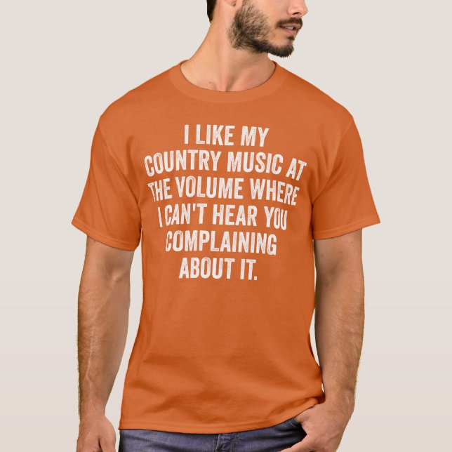 T-shirt J'AIME MA MUSIQUE DE PAYS AINSI QUE L'ami VOLUME (Devant)