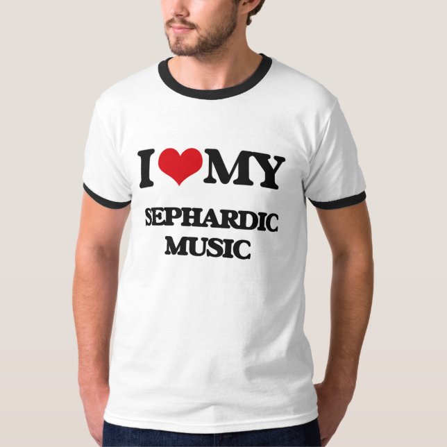 T-shirt J'aime ma MUSIQUE de SEPHARDIC (Devant)