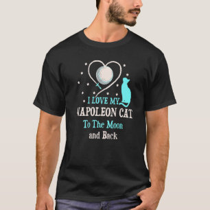 T-shirt J'aime ma napoléon chat à lune chat chaton chaton