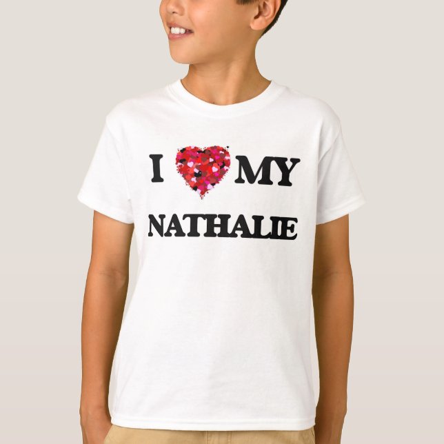 T-shirt J'aime ma Nathalie (Devant)
