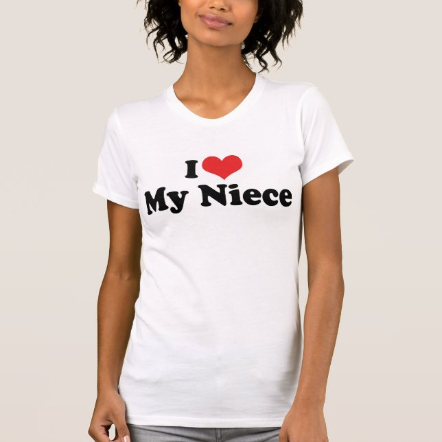 T-shirt "J'aime ma nièce" (Devant)