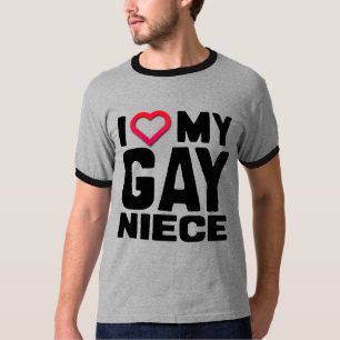 T-SHIRT J'AIME MA NIÈCE GAIE -