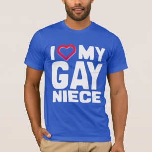 T-SHIRT J'AIME MA NIECE GAY - -
