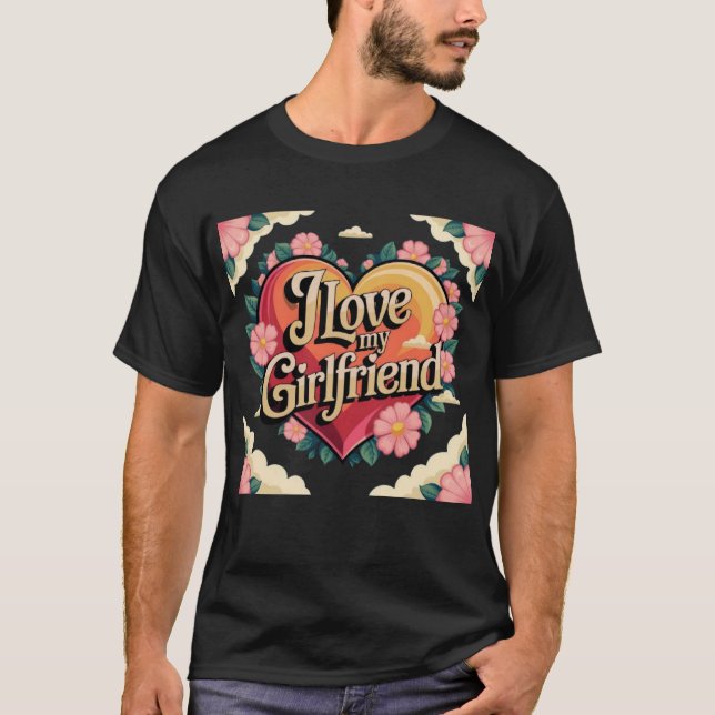T-shirt J'aime ma petite amie (Devant)