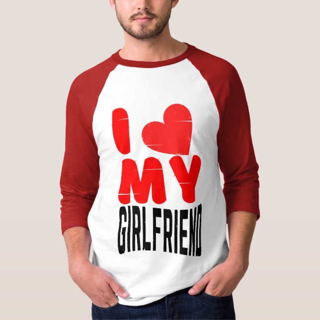 T-SHIRT J'AIME MA PETITE AMIE (Devant)