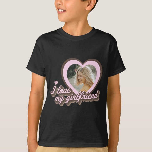 T-shirt J'aime ma petite amie  (Devant)
