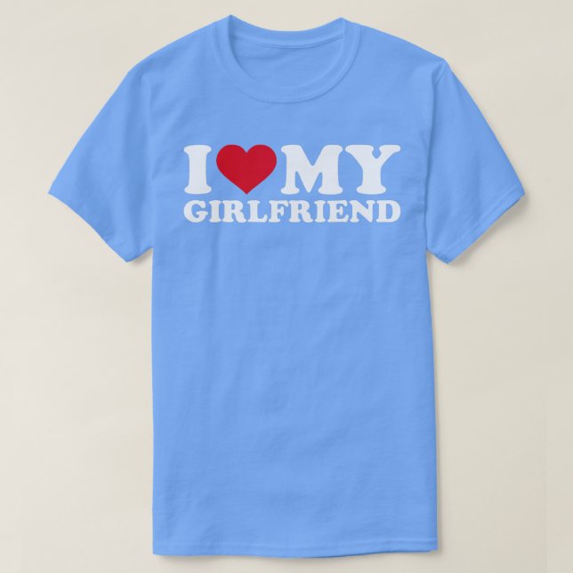T-shirt J'aime ma petite amie (Design devant)