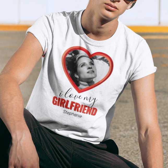T-shirt J'aime ma petite amie (Créateur téléchargé)
