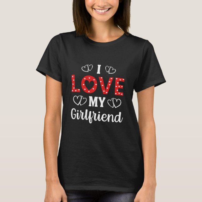 T-shirt J'aime ma petite amie (Devant)