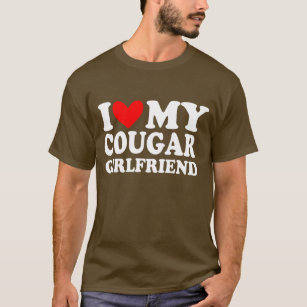 T-shirt j'aime ma petite amie Cougar