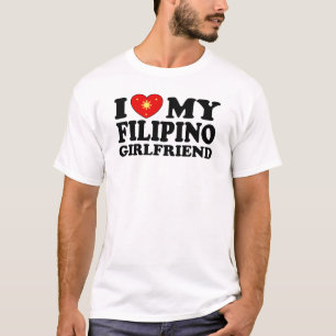 T-shirt J'aime ma petite amie philippine